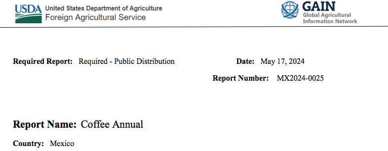 Reporte de mayo – USDA